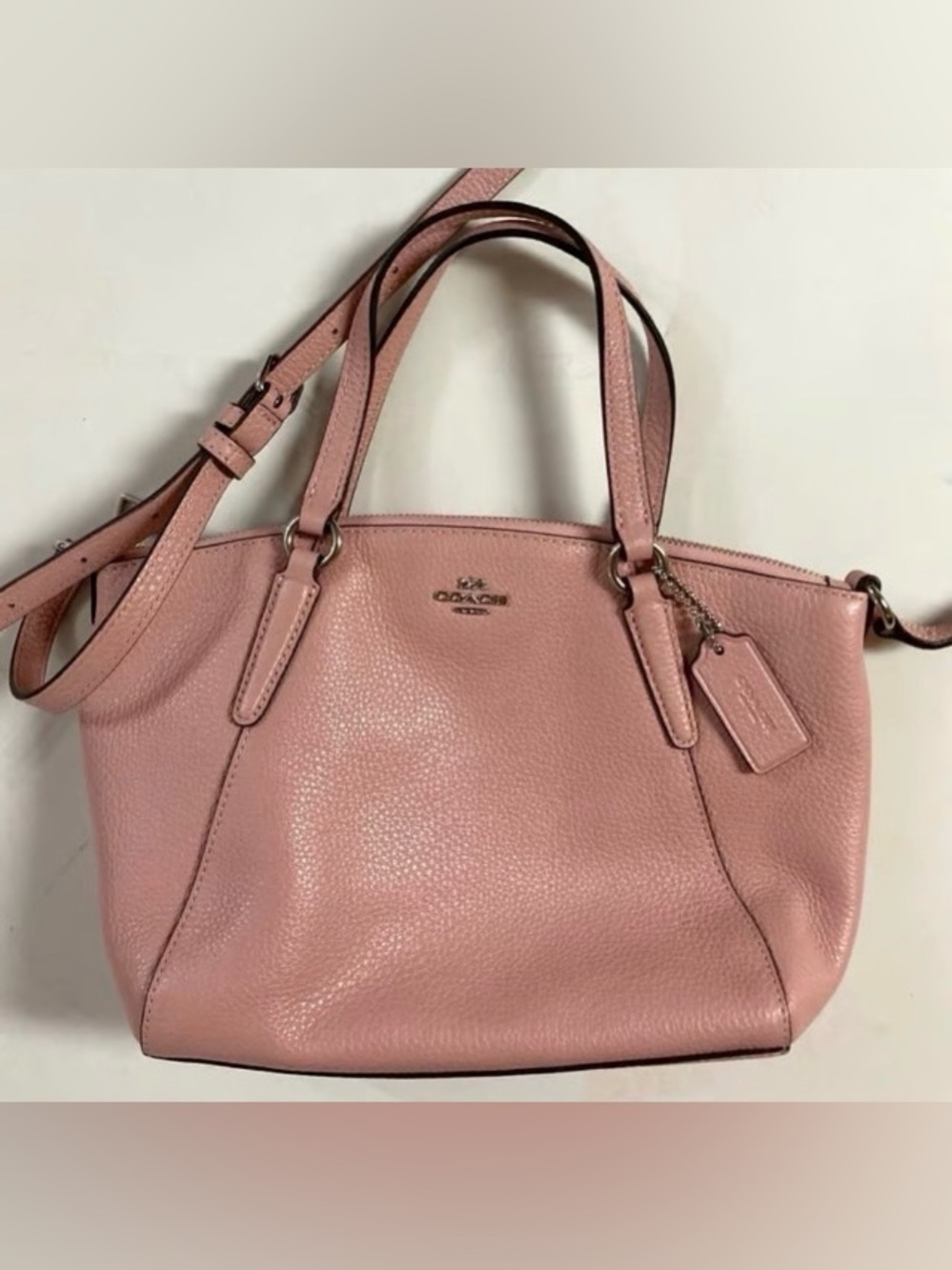 Coach Small Kelsey Pink Purse - Picture 7 of 8